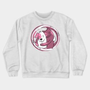 Cat dog sweet gift idea Crewneck Sweatshirt